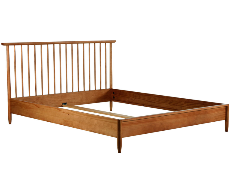 Łóżko z litego drewna sosnowego z zagłówkiem Windsor 180x200 cm (1)