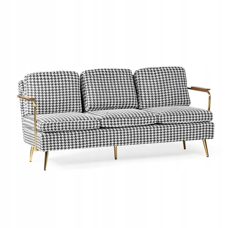 Sofa w pepitkę Elorn (3-osobowa) (1)