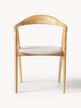 Krzesło z podłokietnikami z drewna z tapicerowanym siedziskiem Angelina (2)